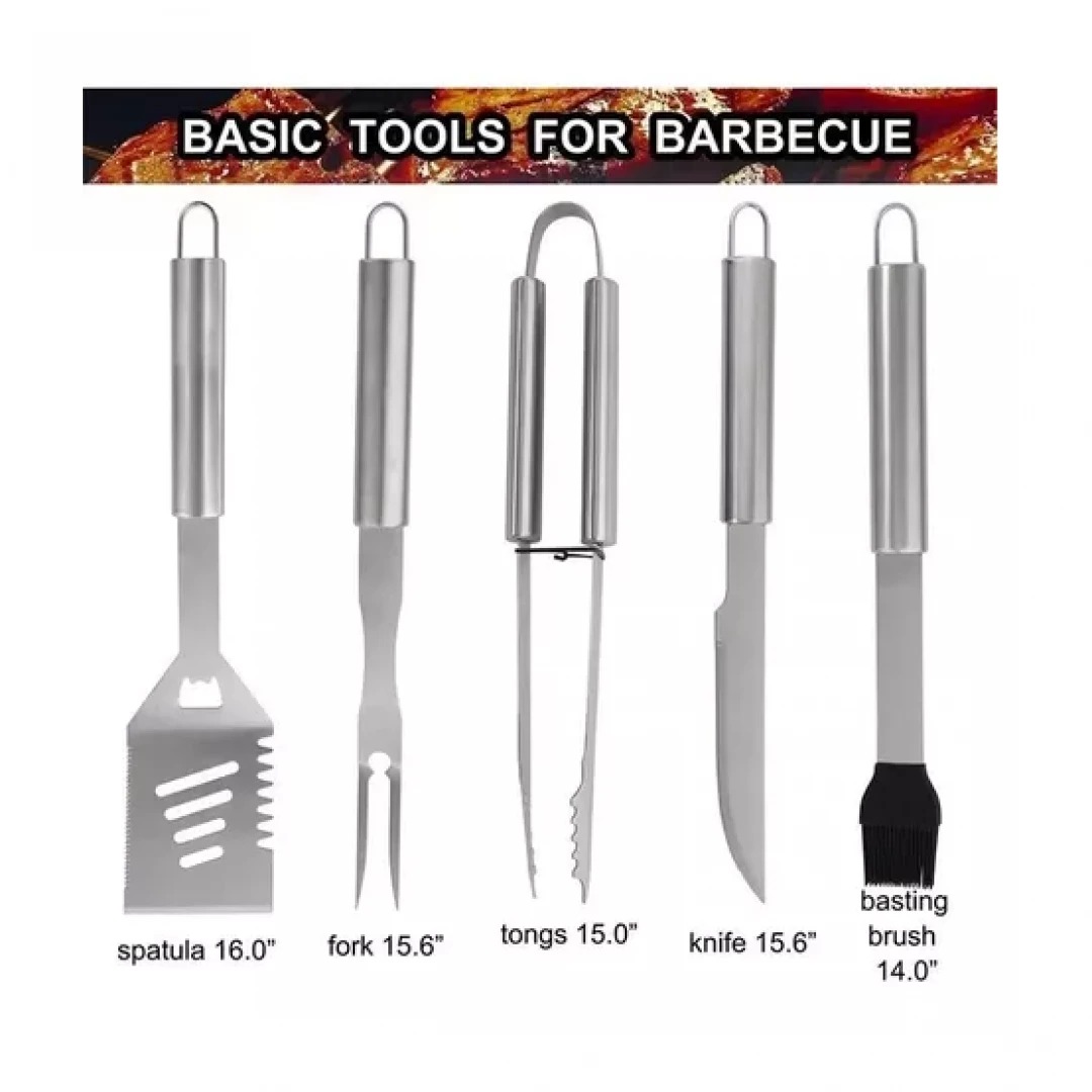 Miniatura 2 de Set Parrilla Bbq 29 Piezas Con Maletin